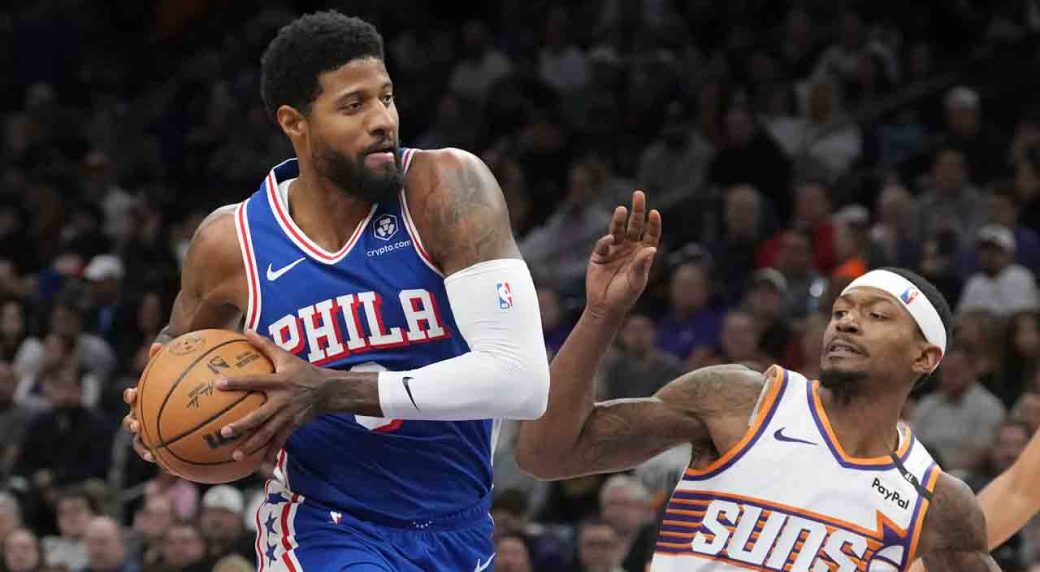 Paul George returns from knee injury to make 76ers debut, scoring 15 points in loss to Suns