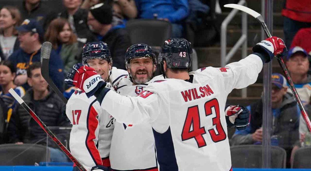 NHL Roundup: Ovechkin scores twice to lead Capitals to blowout win over Blues