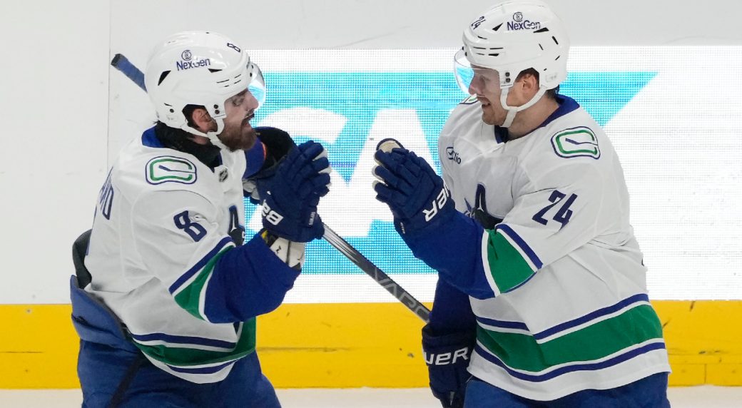 Pius Suter scores twice as Canucks beat Sharks