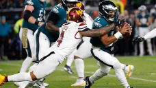 Barkley runs for two TDs, leads Eagles over Commanders