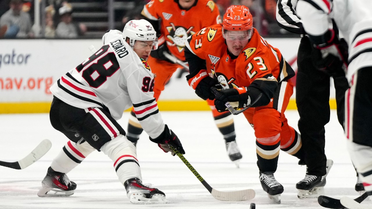 Bedard has three assists as Blackhawks beat Ducks