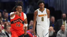 Raptors rookies Ja&#8217;Kobe Walter, Jonathan Mogbo exit game vs. Kings with injuries