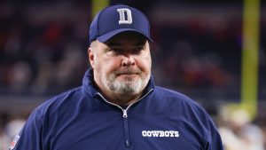 Dallas Cowboys head coach Mike McCarthy leaves the field following an NFL game against the Houston Texans, Monday, Nov. 18, 2024, in Arlington, Texas. The Texans won 34-10. (AP/Gareth Patterson)