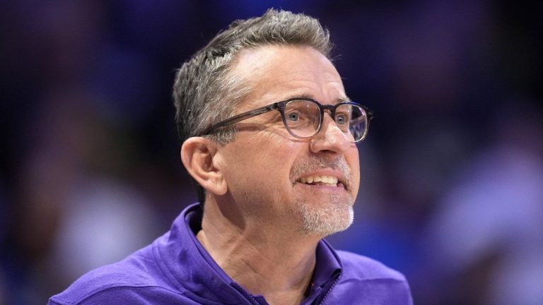 FILE - Los Angeles Sparks head coach Curt Miller instructs his team during a WNBA basketball game against the Dallas Wings. (Tony Gutierrez/AP)