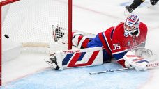 Canadiens pull Montembeault after five-goal period vs. Golden Knights