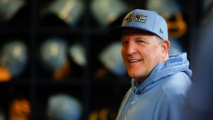 Milwaukee Brewers manager Pat Murphy looks on from the dugout before a baseball game against the Arizona Diamondbacks Friday, Sept. 20, 2024, in Milwaukee. (Jeffrey Phelps/AP)