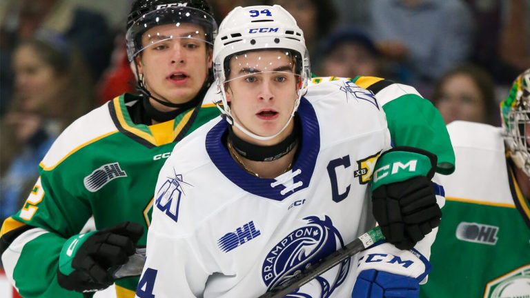 Brampton Steelheads captain Porter Martone. (Photo by Luke Durda/OHL Images)