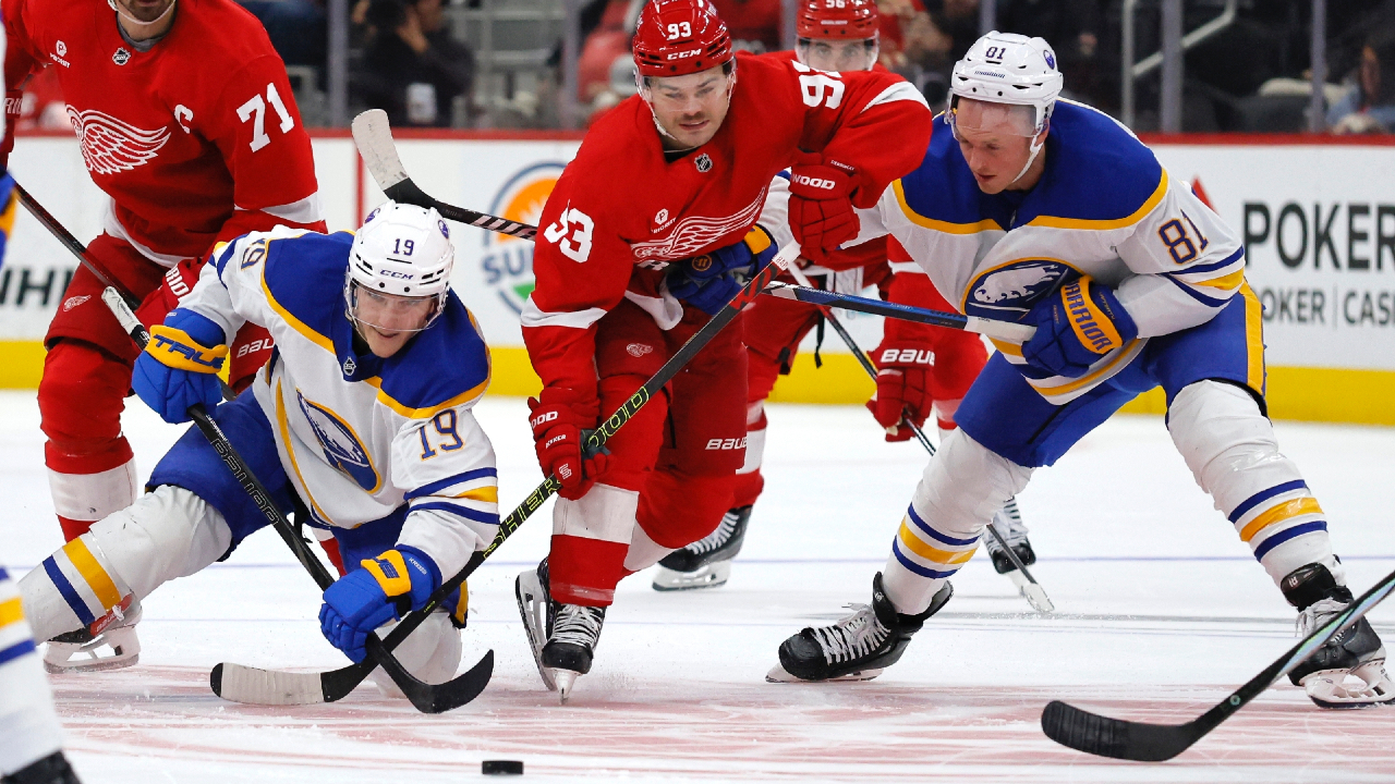 NHL Roundup: Red Wings snap three-game losing streak with win over Sabres