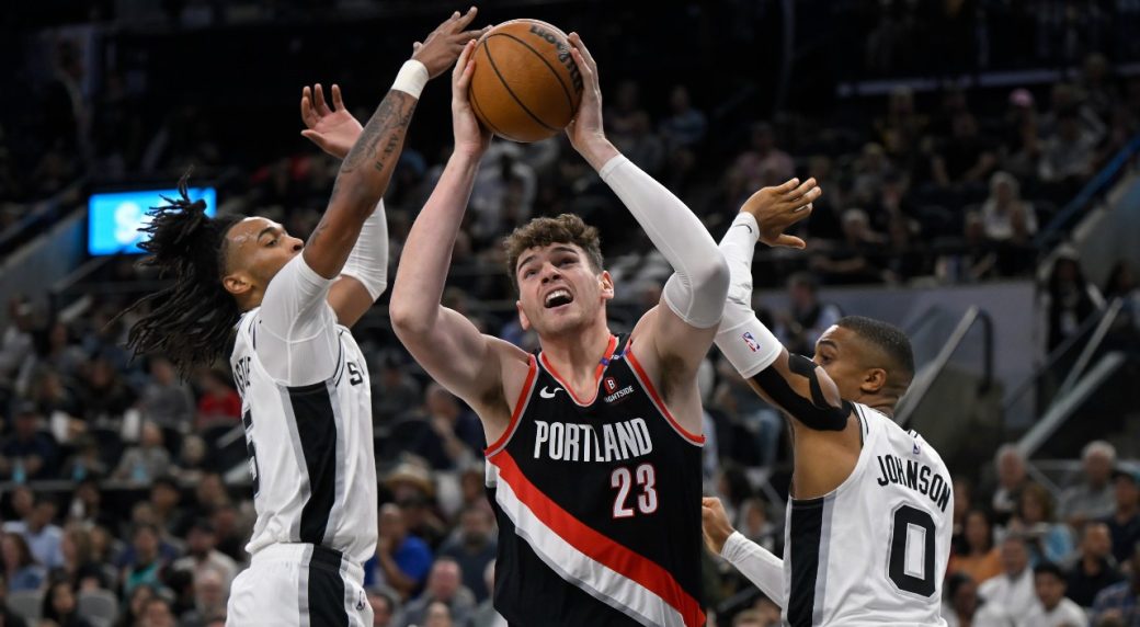 Johnson, Branham scores 17 each, Spurs down Trail Blazers