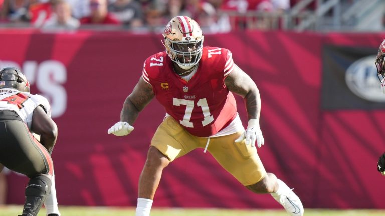 San Francisco 49ers offensive tackle Trent Williams (71). (Peter Joneleit/AP)