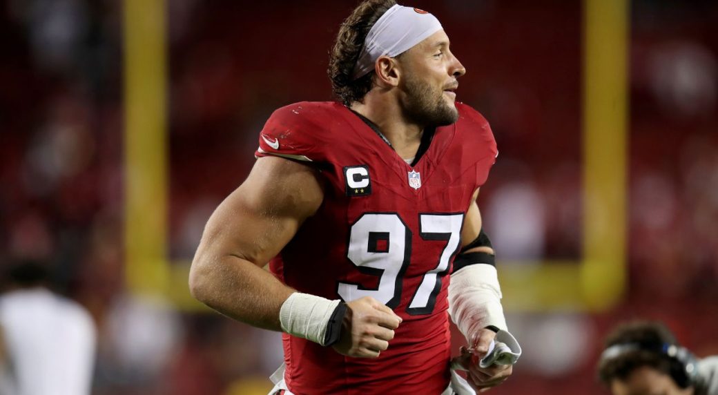 Report: 49ers DE Nick Bosa fined for wearing 'MAGA' hat