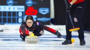 Kerri Einarson in action during the KIOTI National on Nov. 30, 2024, in St. John's, N.L. (Anil Mungal/GSOC)