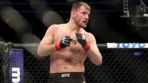 Stipe Miocic in action during a UFC heavyweight championship mixed martial arts bout. (Gregory Payan/AP)