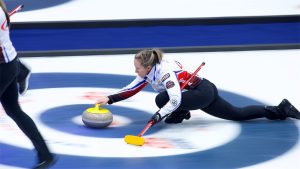 Rachel Homan in action at the 2024 Co-op Canadian Open in Nisku, Alta. (Anil Mungal/GSOC)