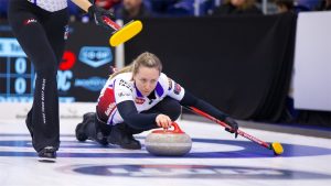 Rachel Homan in action during the KIOTI National on Nov. 30, 2024, in St. John's, N.L. (Anil Mungal/GSOC)