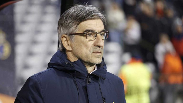 Roma's head coach Ivan Juric prior to the Europa League opening phase soccer match between Union SG and Roma at the King Baudouin stadium. (Omar Havana/AP)