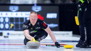 Brad Jacobs in action at the Co-op Canadian Open on Tuesday, Nov. 5, 2024, in Nisku, Alta. (Anil Mungal/GSOC)