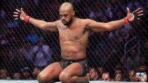  Jon Jones goes through his pre-fight routine in the ring before a light heavyweight mixed martial arts bout against Dominick Reyes at UFC 247, Saturday, Feb. 8, 2020, in Houston. (Michael Wyke/AP)