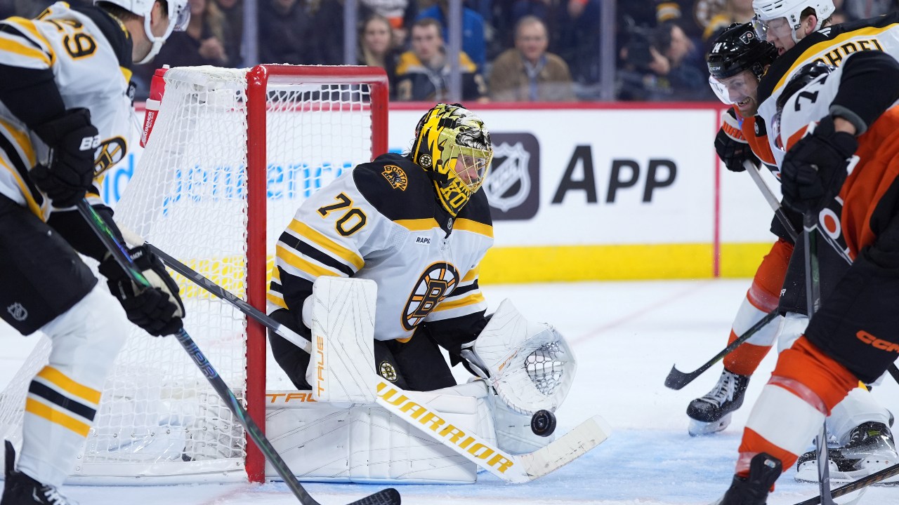 Korpisalo earns first shutout of season as Bruins blank Flyers