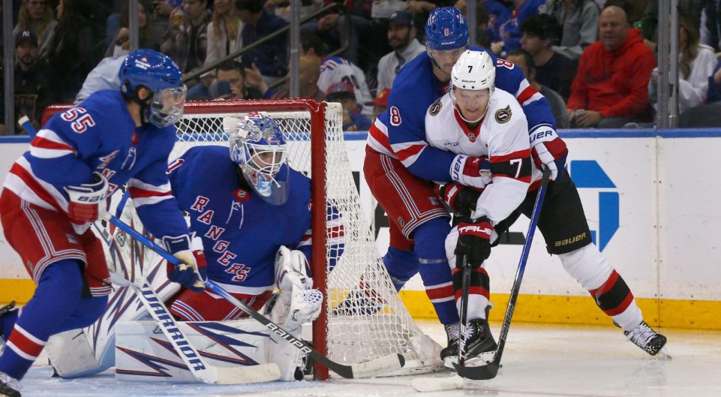 Shesterkin makes 40 saves as Rangers shut down Senators