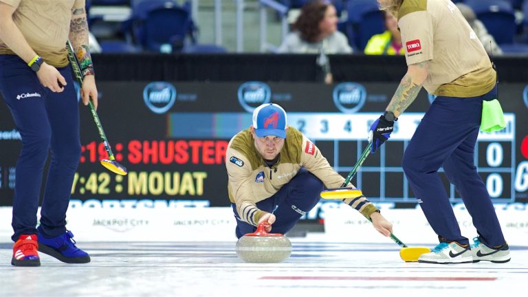 John Shuster in action during the Kioti National on Nov. 27, 2024, in St. John's, N.L. (Anil Mungal/GSOC)