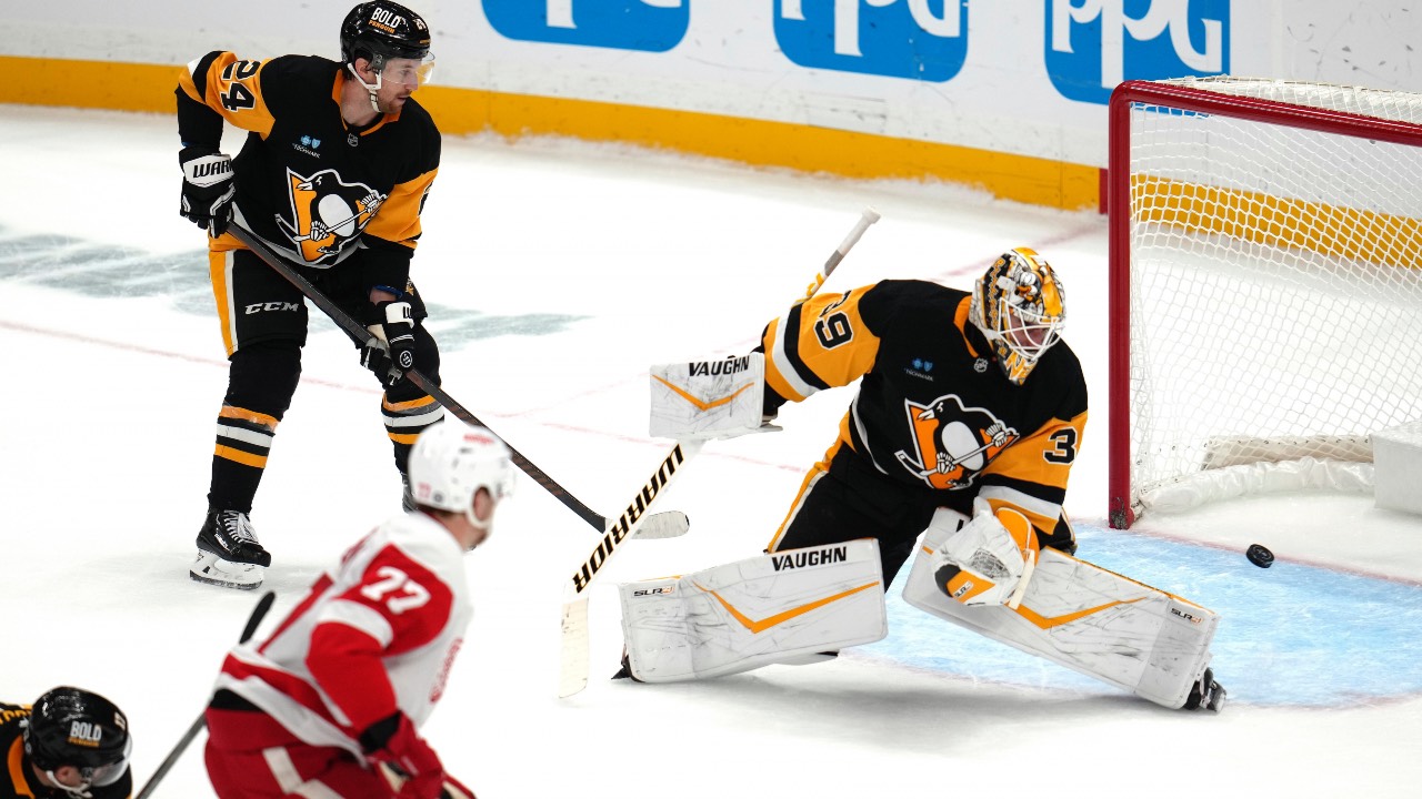 Simon Edvinsson’s OT winner powers Red Wings past Penguins