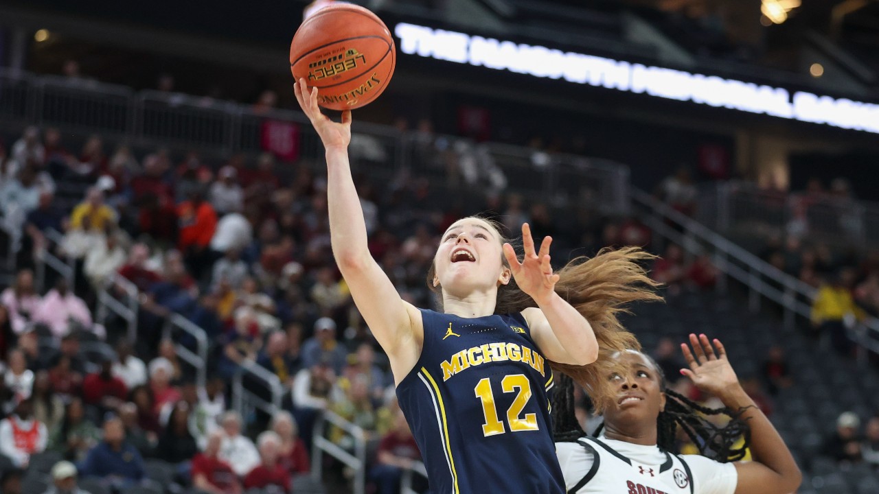 Canada's Syla Swords paces Michigan in loss to top-ranked South Carolina