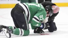 Stars forward Mason Marchment goes to hospital after being hit in face by puck