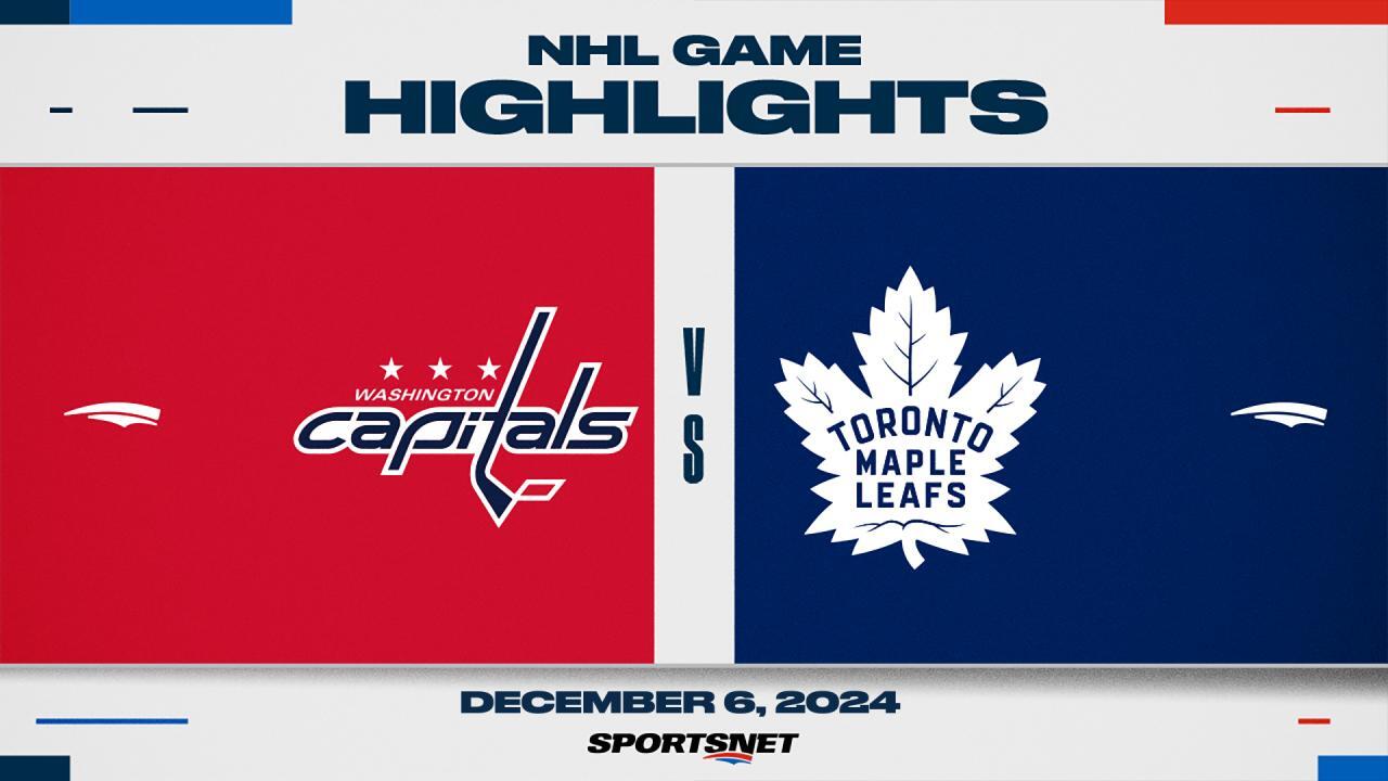 NHL Highlights: Capitals 3, Maple Leafs 1