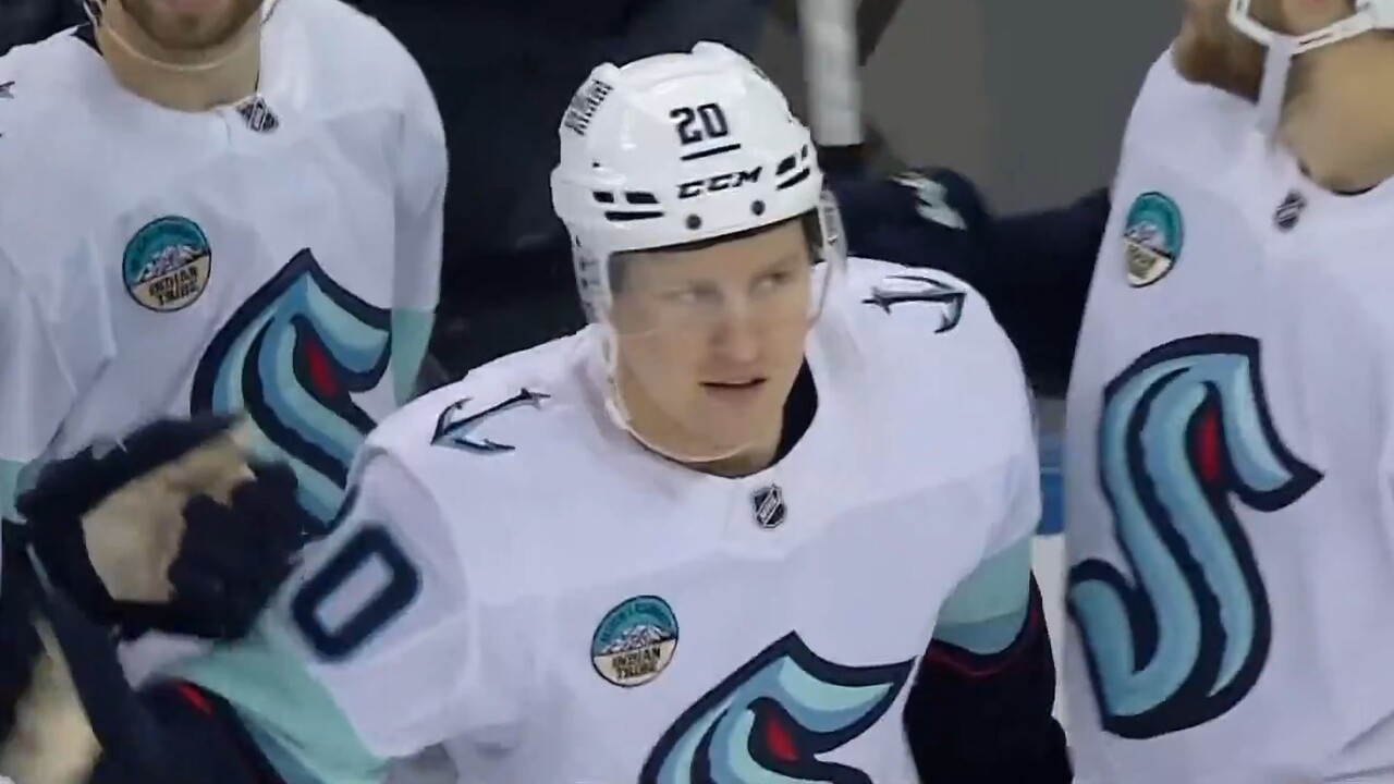 Kraken’s Tolvanen rips home one-timer to erase two-goal deficit