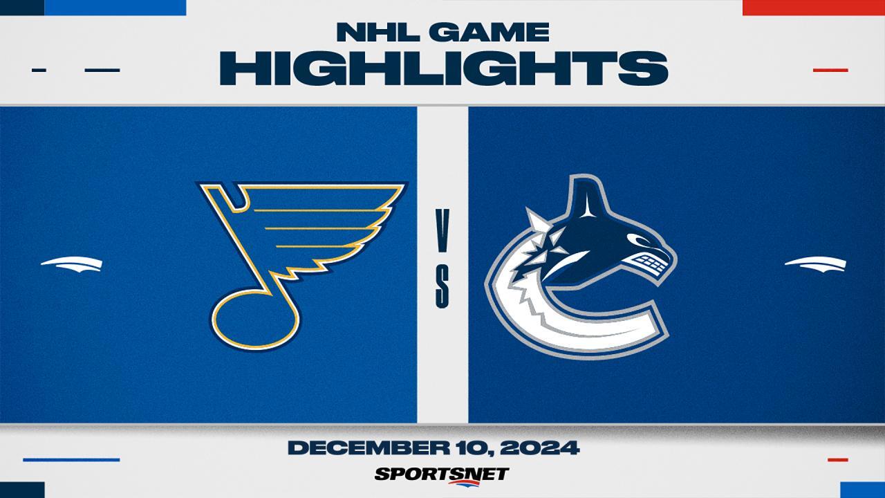 NHL Highlights: Blues 4, Canucks 3 (OT)