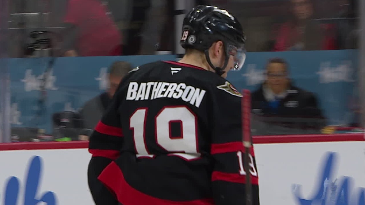 Senators’ Batherson records first hat trick in three years