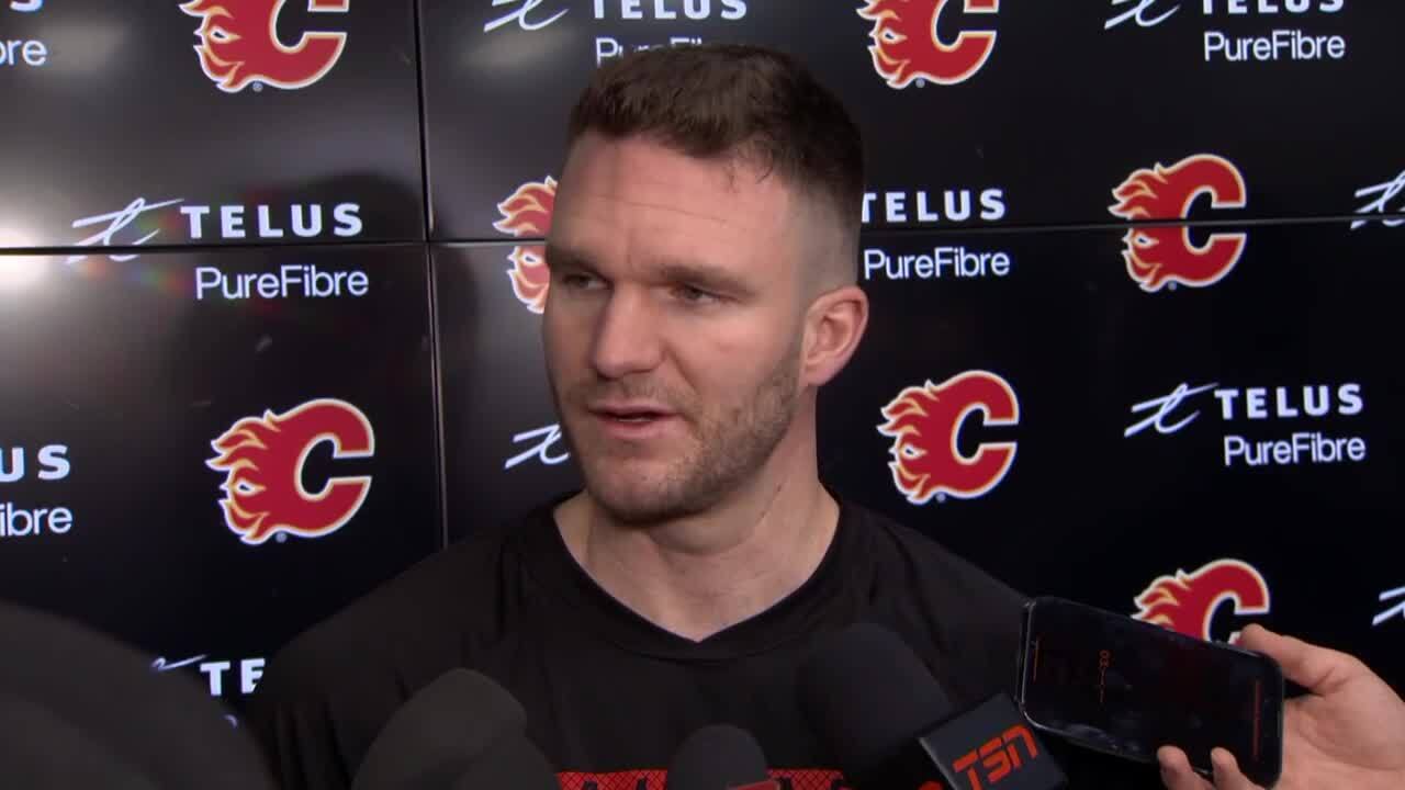 Flames’ Huberdeau describes newly found chemistry with Kadri