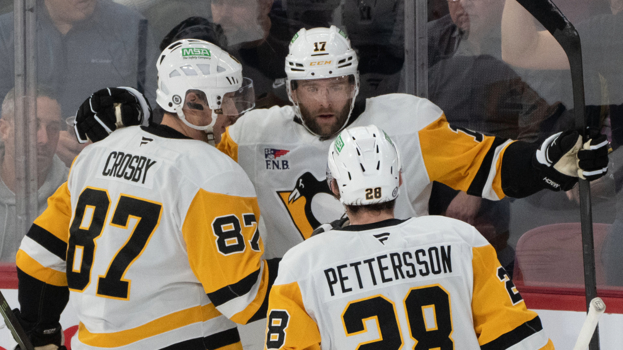 Penguins’ Rust records hat trick in huge win over Canadiens