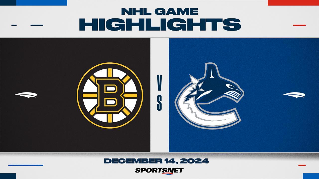 NHL Highlights: Bruins 5, Canucks 1