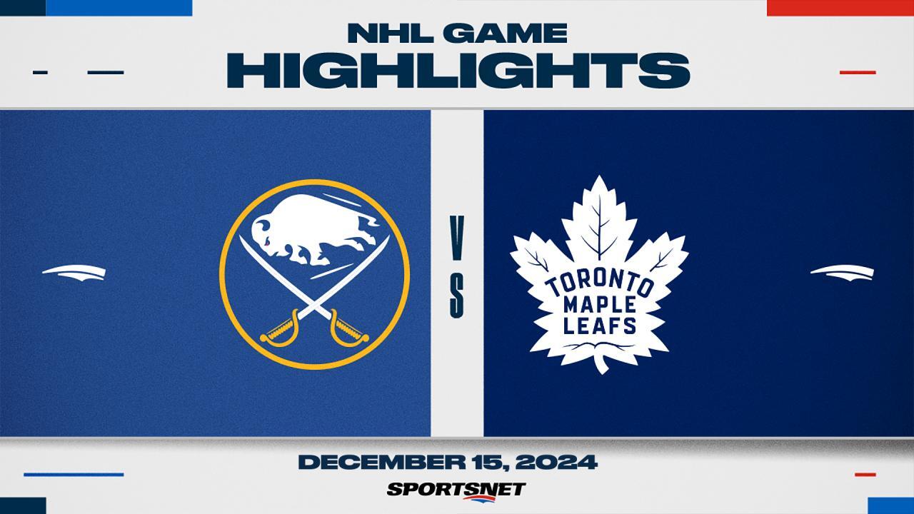 NHL Highlights: Maple Leafs 5, Sabres 3