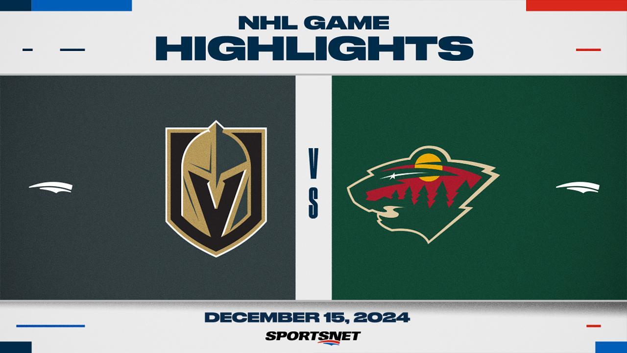 NHL Highlights: Golden Knights 3, Wild 2