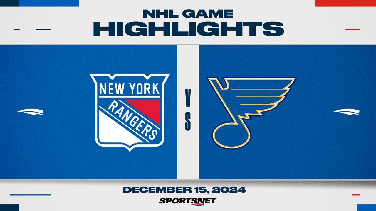 NHL Highlights: Blues 3, Rangers 2