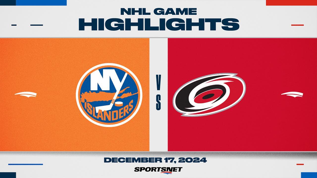 NHL Highlights: Hurricanes 4, Islanders 0