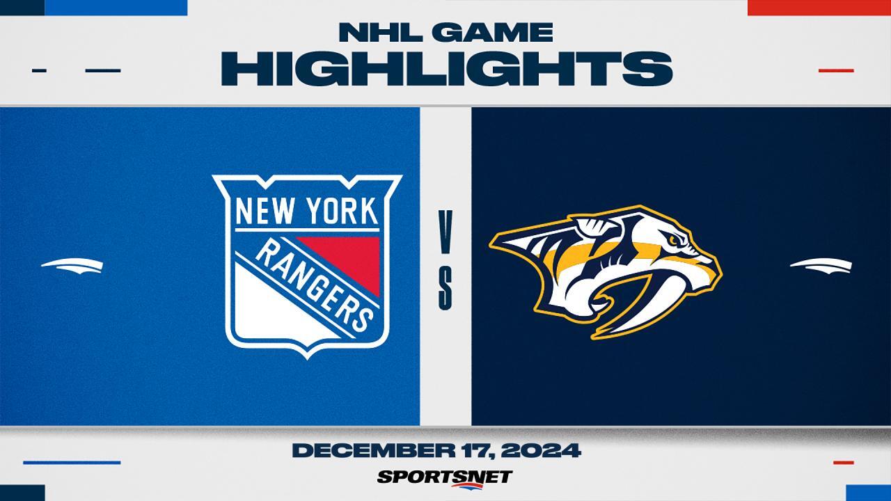 NHL Highlights: Predators 2, Rangers 0