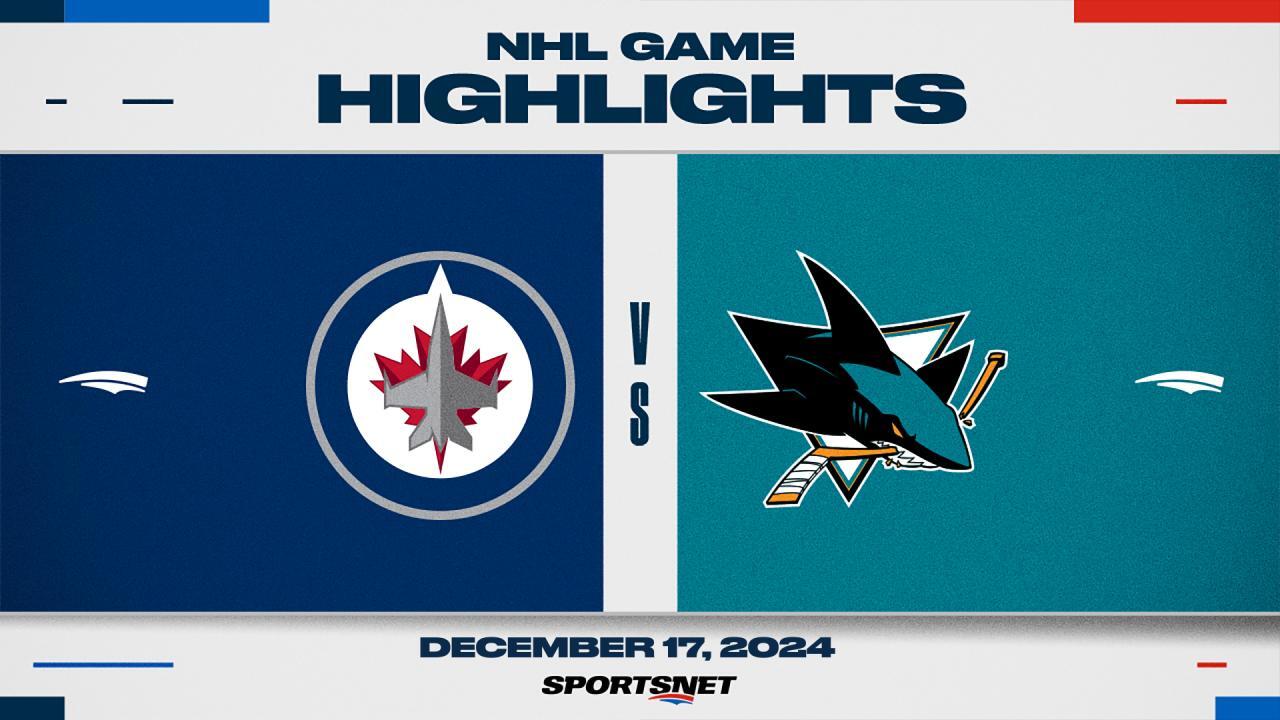 NHL Highlights: Jets 4, Sharks 3