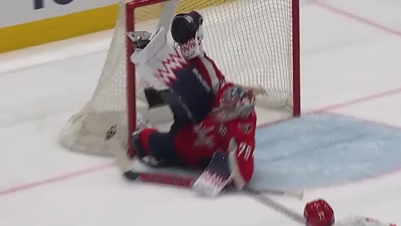 Gotta See It: Capitals’ Lindgren makes cartwheel glove save to rob Jost