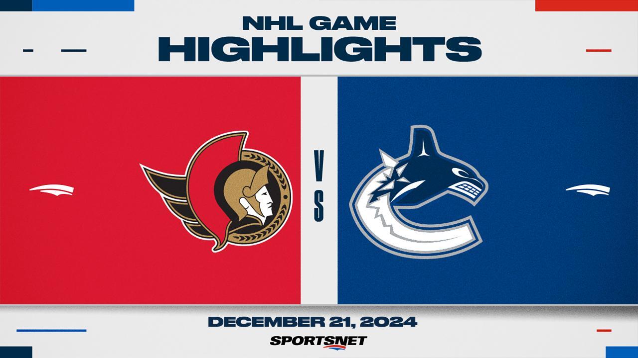 NHL Highlights: Senators 5, Canucks 4 (OT)