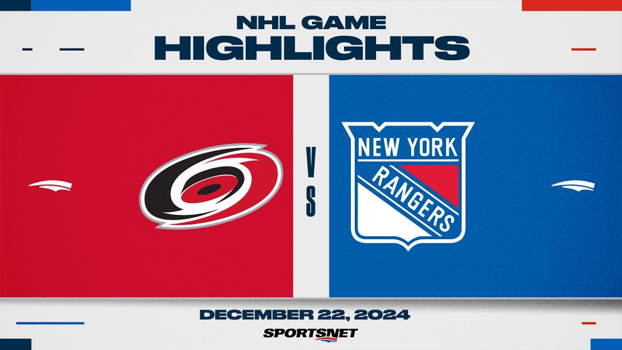 NHL Highlights: Hurricanes 3, Rangers 1