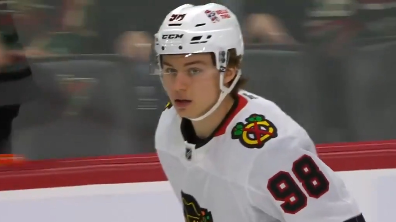 Blackhawks’ Bedard slips it five-hole for ninth goal of the season