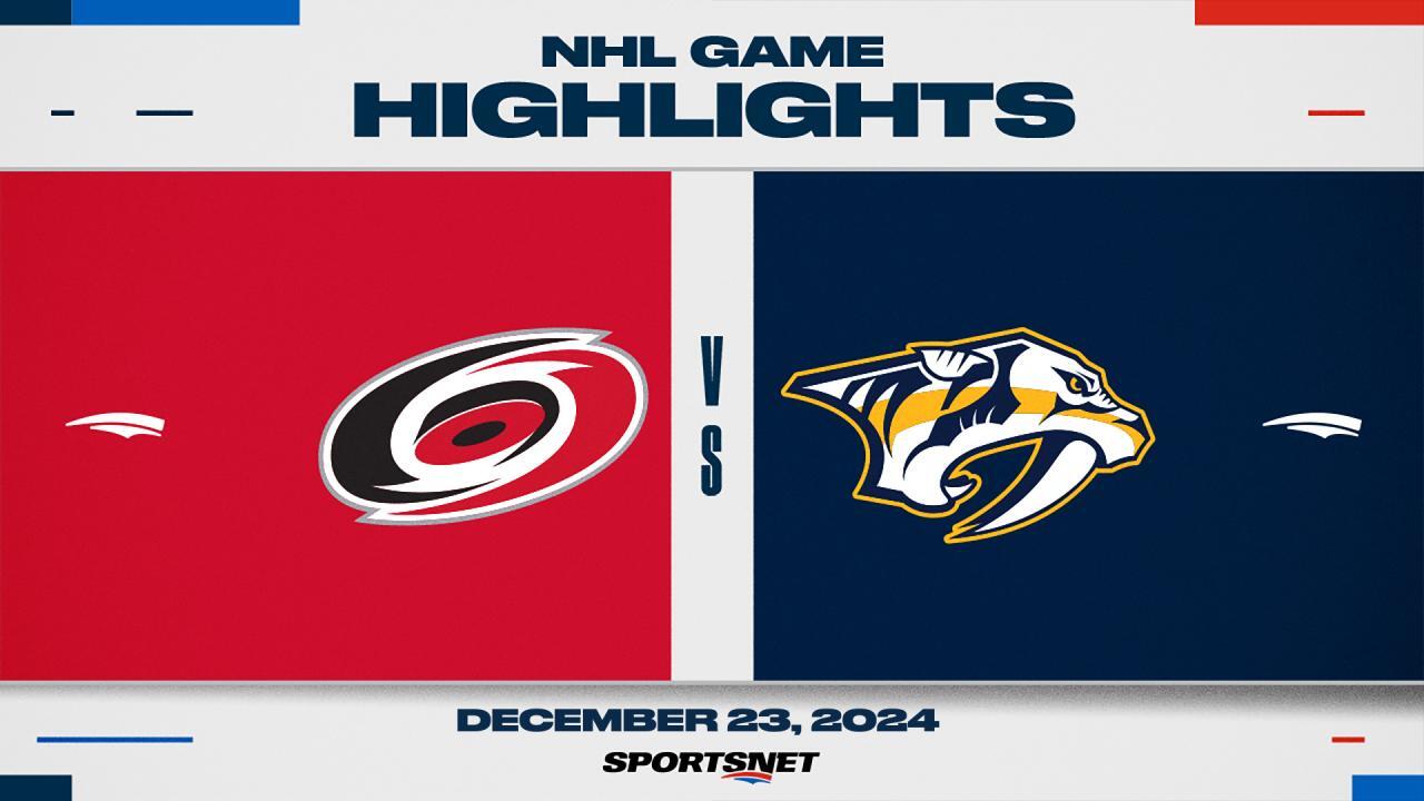 NHL Highlights: Predators 5, Hurricanes 2