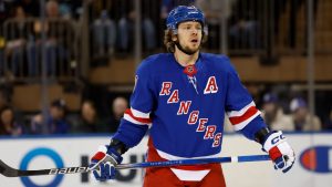 New York Rangers' Artemi Panarin in action against the Seattle Kraken in an NHL hockey game, Sunday, Dec. 8, 2024, in New York. (Rich Schultz/AP)