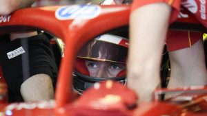 Ferrari driver Arthur Leclerc of Monaco prepares for his debut free practice ahead of the Formula One Abu Dhabi Grand Prix at the Yas Marina Circuit. (Darko Bandic/AP)