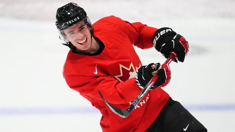 Brayden Yager takes a shot during the first day of the Canadian World Junior Hockey Championships selection camp in Ottawa. (Sean Kilpatrick/CP)