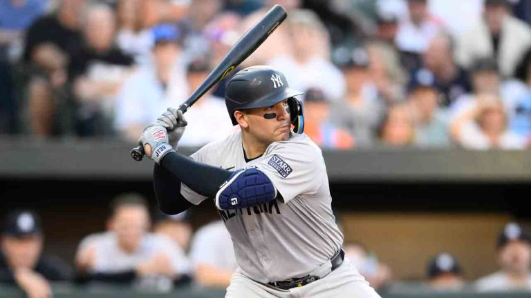 New York Yankees' Jose Trevino in action during a baseball game against the Baltimore Orioles, Wednesday, May 1, 2024, in Baltimore. (Nick Wass/AP)